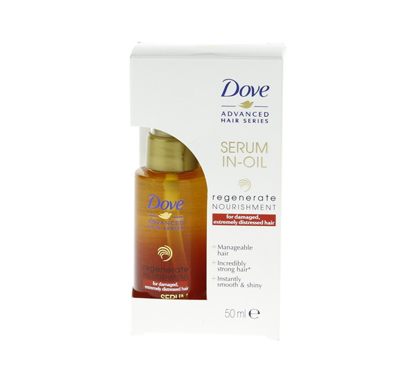 Dove Advanced Hair Series. Serum v oleji – regenerácia poškodených vlasov