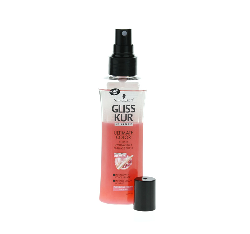 Gliss Kur Ultimate Color, Bi-Phase Elixír dvojfázový striekací kondicionér pre farebné vlasy